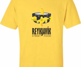 101 Reykjavik Street Food T Shirt Yellow