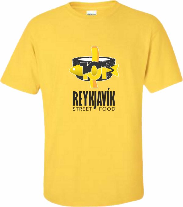 101 Reykjavik Street Food T Shirt Yellow